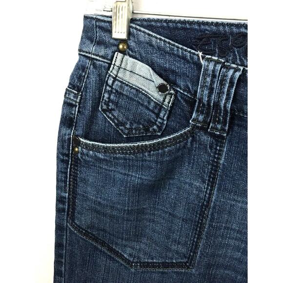 Esprit Straight Leg Dark Wash Y2K Jeans Women Tag 29x32 Measures 32x31 Retro - Picture 3 of 8